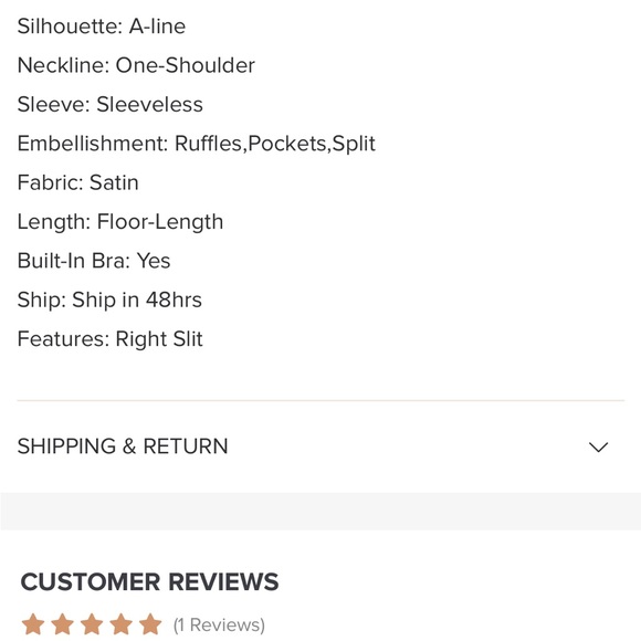 Stacees ball gown - Picture 3 of 3